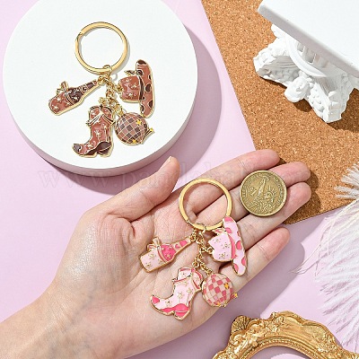 Брелок для ключей из эмалированного сплава в ковбойском стиле KEYC-YW00148-01-1