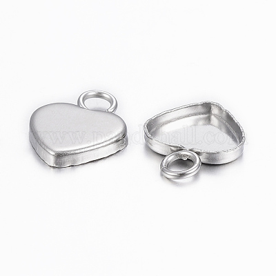 Подвеска-кабошон из нержавеющей стали 304 STAS-K155-15P-1