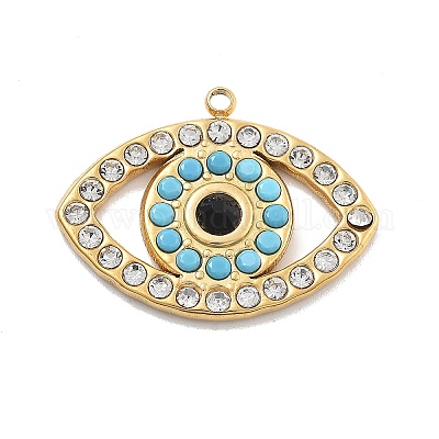 Подвески из нержавеющей стали 304 с кристаллами и стразами STAS-R155-065G-1