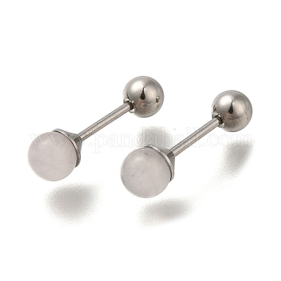 201 калибр берушей из нержавеющей стали EJEW-C118-08P-06-1