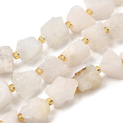 Нити бусин из необработанного натурального белого нефрита G-Z087-A05-1