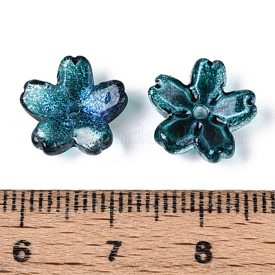 Расписные прозрачные стеклянные шапочки для запекания DGLA-N014-06A-01-1