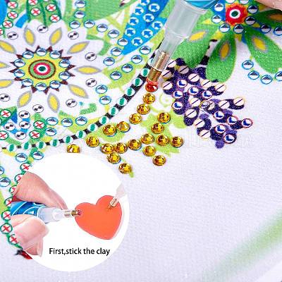 40шт 2 цвета сердце силиконовый клей глина&nbsp;DIY-SZ0003-44-1