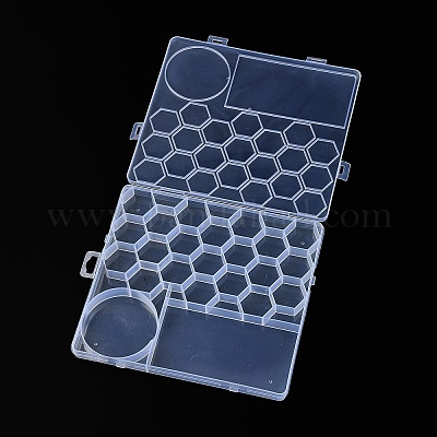 Прямоугольные пластиковые контейнеры для шариков большой емкости AJEW-YWC0001-05-1