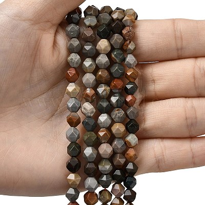 Натуральные нити из бисера пикассо&nbsp;G-Z119-A25-02-1