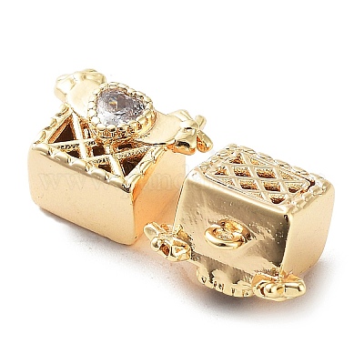 Стойки обшивки латунь микро проложить Циркон подвеску KK-K333-86G-1