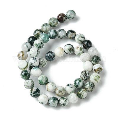 Натурального дерева агат бисер нитей G-K194-8mm-02-1