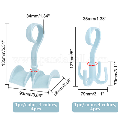 Ahademaker 8 шт. 8 стильные пластиковые многофункциональные вешалки для сумок AJEW-GA0005-59-1