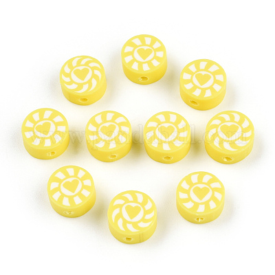 Бусины из полимерной глины  CLAY-T019-15B-1