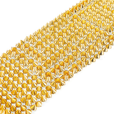 1 ярд 12-рядный смоляной шип-конус с плоской задней частью в стиле панк-рок FIND-TA0006-73B-1