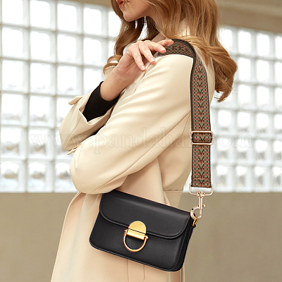 2 шт. 2-х цветные лямки для сумки из полиэстеровой тесьмы в стиле бохо DIY-WR0003-37-1