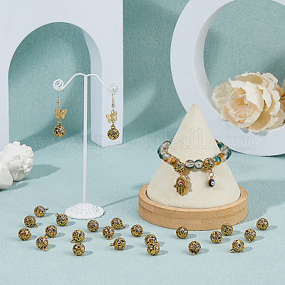 50 шт. полые подвески из сплава в тибетском стиле FIND-DC0005-70-1