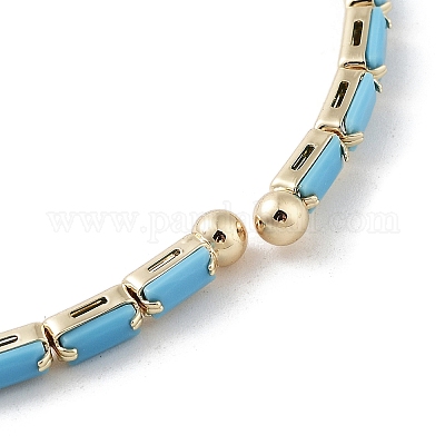 Браслеты-манжеты из настоящей латуни с покрытием из 18-каратного золота BJEW-D039-36G-1