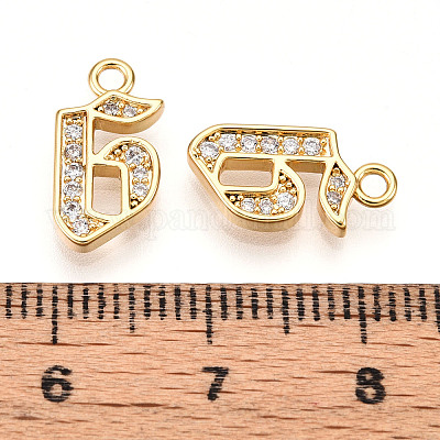 Латунные микро проложить кубического циркония подвески KK-N261-104G-G-1