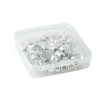 60шт 12 стиля европейские бусины из сплава в тибетском стиле TIBEB-FS0001-05-1