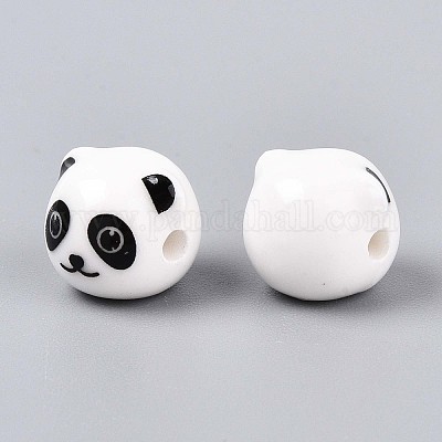 Ручной печатный шарики фарфора PORC-P029-02A-01-1