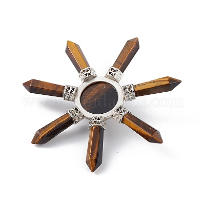 Чакра природный тигровый глаз энергетическая башня пирамида G-L524-08P-02-1