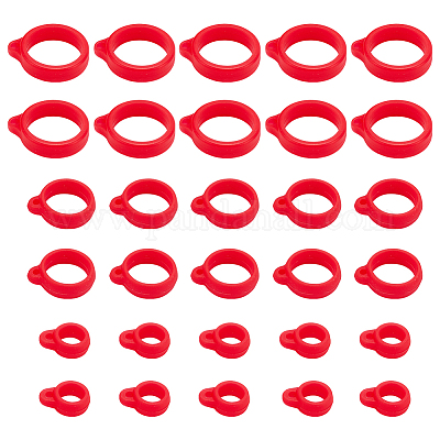 60шт. 3-х стильный силиконовый кулон SIL-GF0001-28A-1