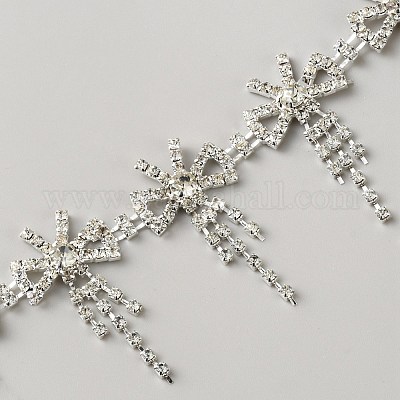 Ромбовидные хрустальные стеклянные стразы чашки цепочки DIY-WH20032-48P-02-1