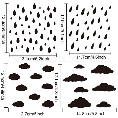 MAYJOYDIY Japanischer Baumwollstoff 1x1,5m - Goldene Wolken Design Für Näharbeiten