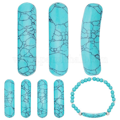 6 шт. подвески-коннекторы из синтетической бирюзы G-AR0006-27A-1