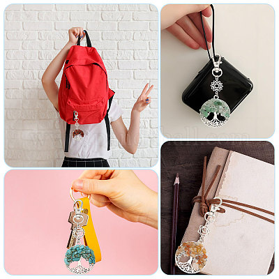 14 шт. 7 стиля чакра натуральные и синтетические драгоценные камни бусины и сплав древо жизни подвеска украшения HJEW-FH00150-1