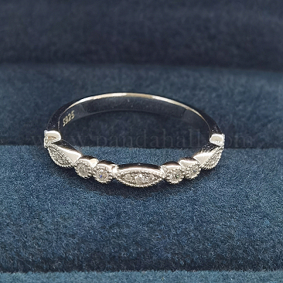 925 регулируемое кольцо из стерлингового серебра с микропаве из кубических цирконий для женщин IR3957-2-1