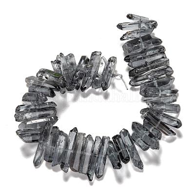 Натуральный кристалл кварца точки бусины нити G-K181-B08-1