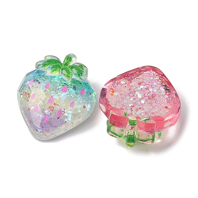 Светящиеся кабошоны из прозрачной смолы CRES-V001-02-1