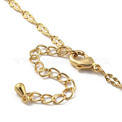 Ожерелья-нагрудники с гранеными сердечками из стеклянных бусин NJEW-R263-16G-1