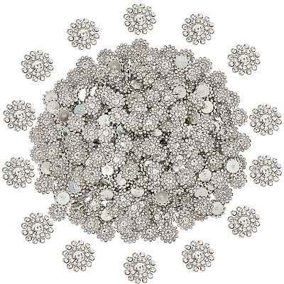 300 Stück Messing-Strass-Cabochons&nbsp;FIND-FH0016-69-1