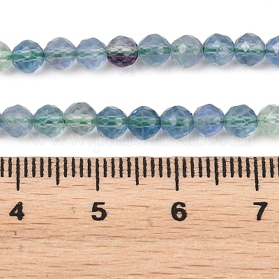 Natürlichen Fluorit Perlen Stränge&nbsp;G-L662-A02-4mm-1
