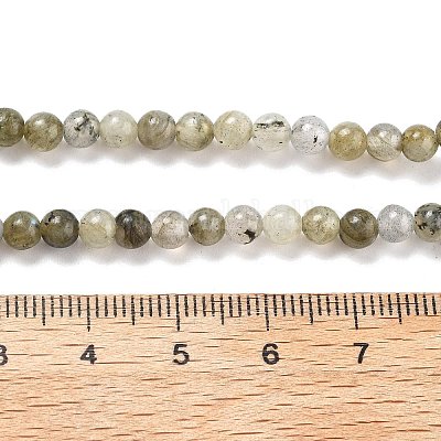 Естественно лабрадорита шарик нити G-O155-05B-4mm-1