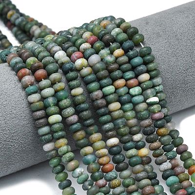 Natur Indien Achat Perlen Stränge&nbsp;G-P575-A08-6x4mm-1
