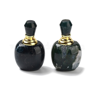 Флаконы-капельницы из натурального мохового агата DJEW-K024-01G-04-1