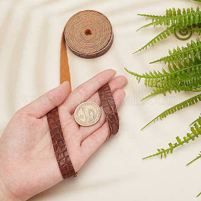 Ткань из искусственной кожи с рисунком аллигатора&nbsp;AJEW-WH0034-92A-02-1