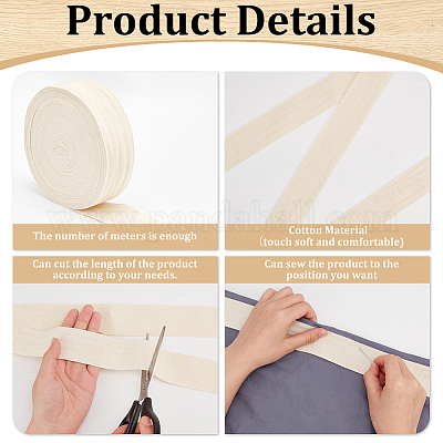 Хлопок лента&nbsp;OCOR-WH0085-52B-1