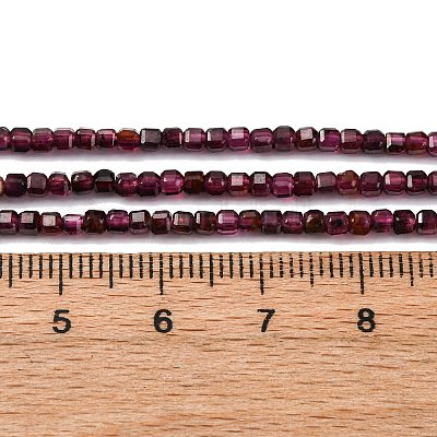 Гранат природный бисер нитей G-RM241221-K4-1