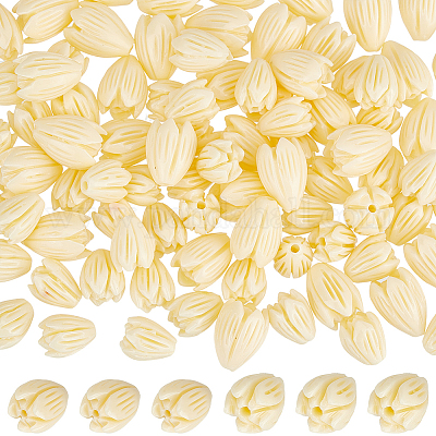 100 шт. 2 вида окрашенных синтетических коралловых бусин CORA-SP0001-02B-1