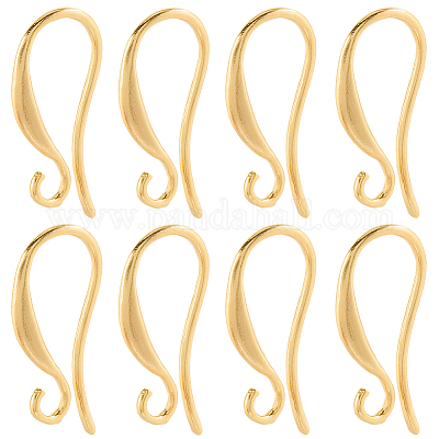 40 шт латунные серьги крючки KK-SC0006-53G-1