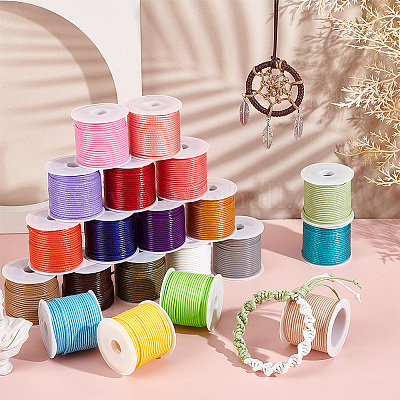 20 рулон 20 цвета вощеных полиэфирных шнуров YC-PH0002-45-1