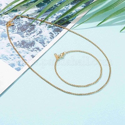 Комплект из цепочек и ожерелий из нержавеющей стали 304 SJEW-JS01180-1