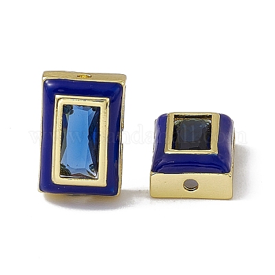 Стойка покрытие латунные прямоугольные бусины KK-C007-14G-1