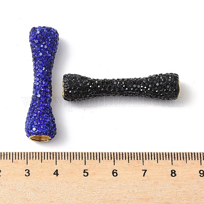 Латунные бусины из стразов и глины KK-P305-10G-1