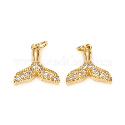 Латунные микро проложить кубического циркония подвески ZIRC-G167-01G-1