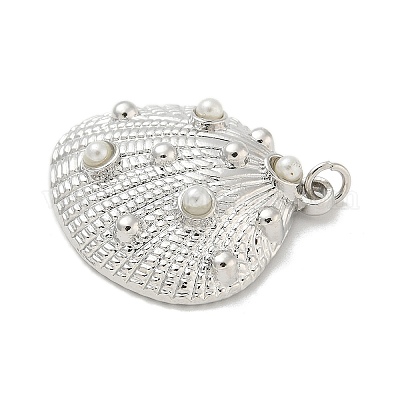 Подвески из латуни с имитацией жемчуга АБС KK-B124-03P-1