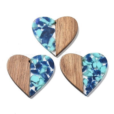 Подвески из смолы и ореха FIND-R051-09H-1