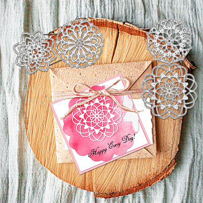 Углеродистая сталь разрезает трафареты DIY-WH0309-1851-1