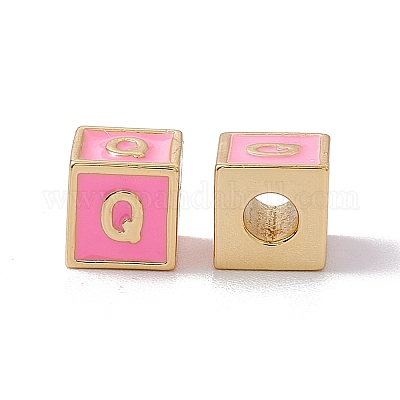 Стойки покрытие латунь эмаль бисер KK-B060-04G-05Q-1