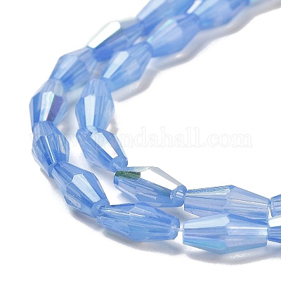 Выпечка окрашенные стеклянные бусины пряди DGLA-D001-01G-1